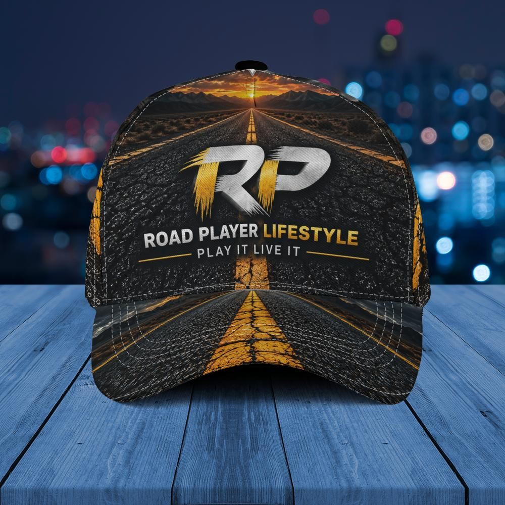 Road Player all-over print billiards baseball cap for pool players