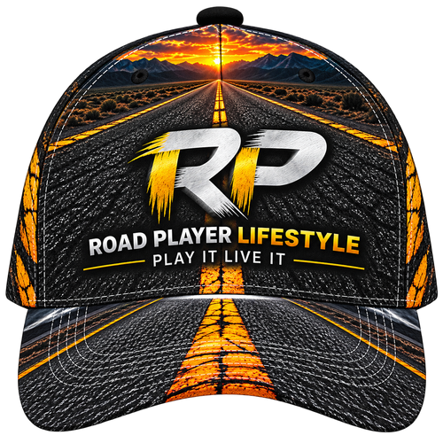 Road Player all-over print billiards baseball cap for pool players