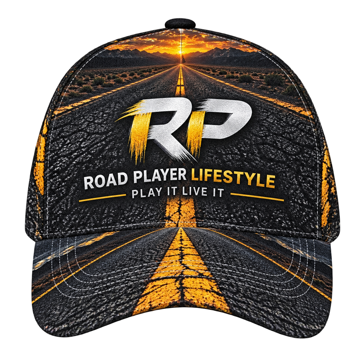 Road Player Billiards All-over Print Baseball Cap