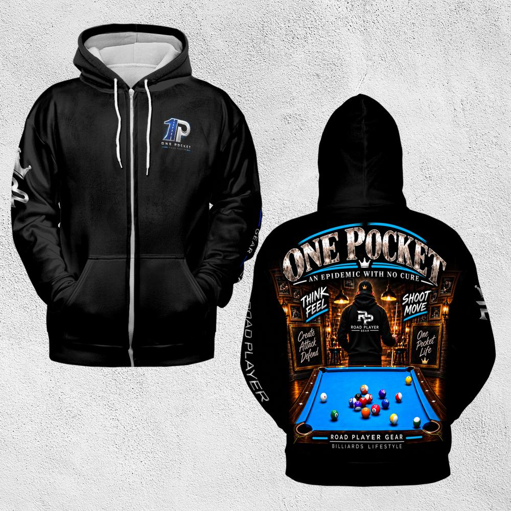 Road Player Gear One Pocket Lightweight Zip Hoodie