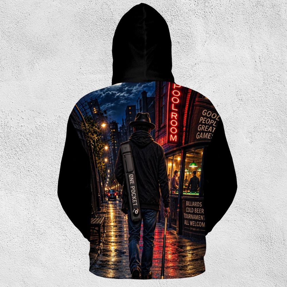 Road Player Midweight Billiards Zip Hoodie